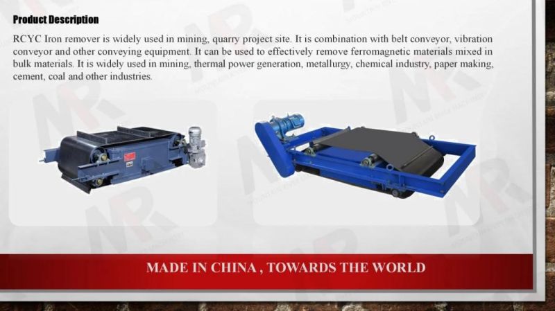 Hot Sale Dry Type Rcyd Series Magnetic Separator in Mineral Separator
