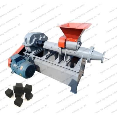 Latest Cubic Shape Barbecue Coal/Charcoal Briquette Make Extruder Machine for Sale