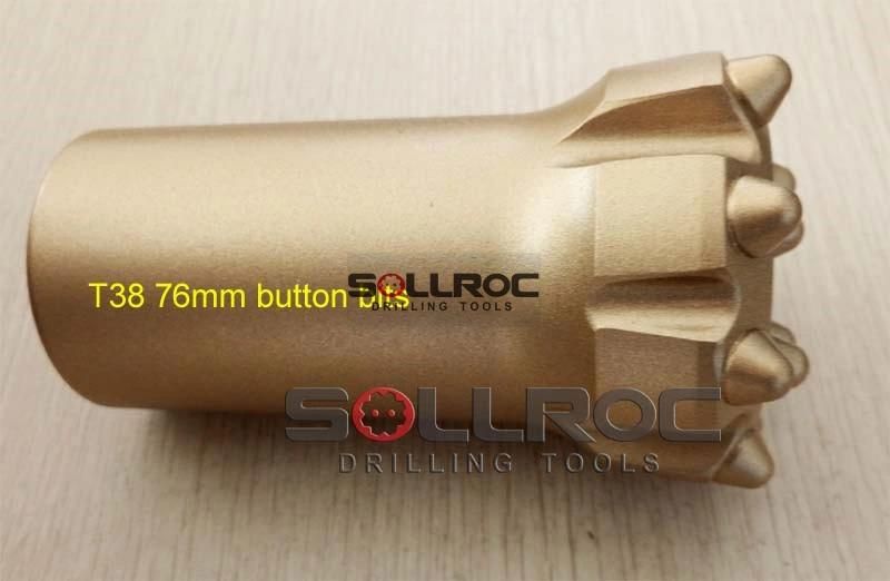 T38 76mm Button Bits 12 Buttons Top Hammer Drilling Tools