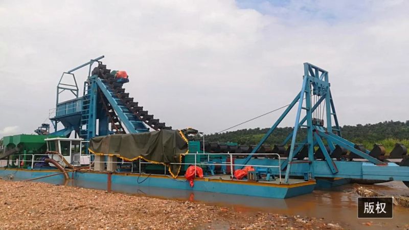 Keda Hyaraulic Gold Bucket Chain Dredge Diamond Gold Mining Machine