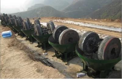 1200 Gold Mining Wet Pan Mill to Grinding Machine for 2tph Wet Pan Mill Process Plant