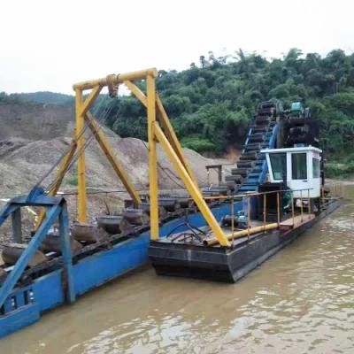 Nigeria Hot Sale Chain Bucket Gold Mining Dredger