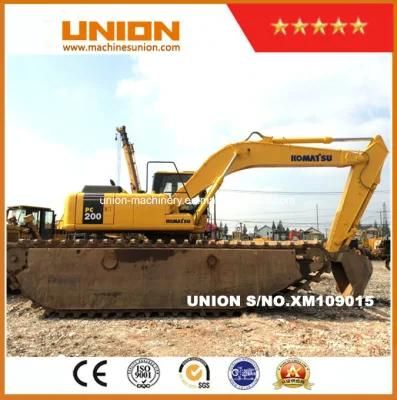Komatus Amphibious Excavator Origianl Japan with Undercarriage Pontoon