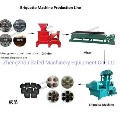 High Press Briquette Ball Press Machine Flurite Powder Silicon Powder Gypsum Powder ...