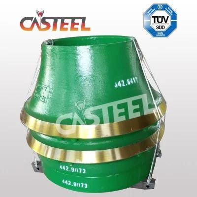 Sandvik Single Cylinder Cone Crusher Parts Concave Ring, Mantle