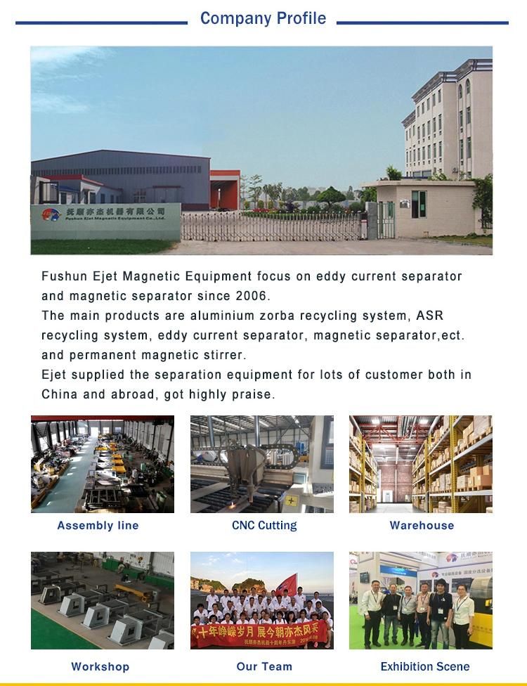 Self-Cleaning High Removing Permanent Dry Overband Belt Conveyo Magnetic Separator