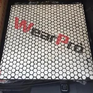 High Level Ceramic Wear Liners High Alumina Wear Resistance Rubber Plate