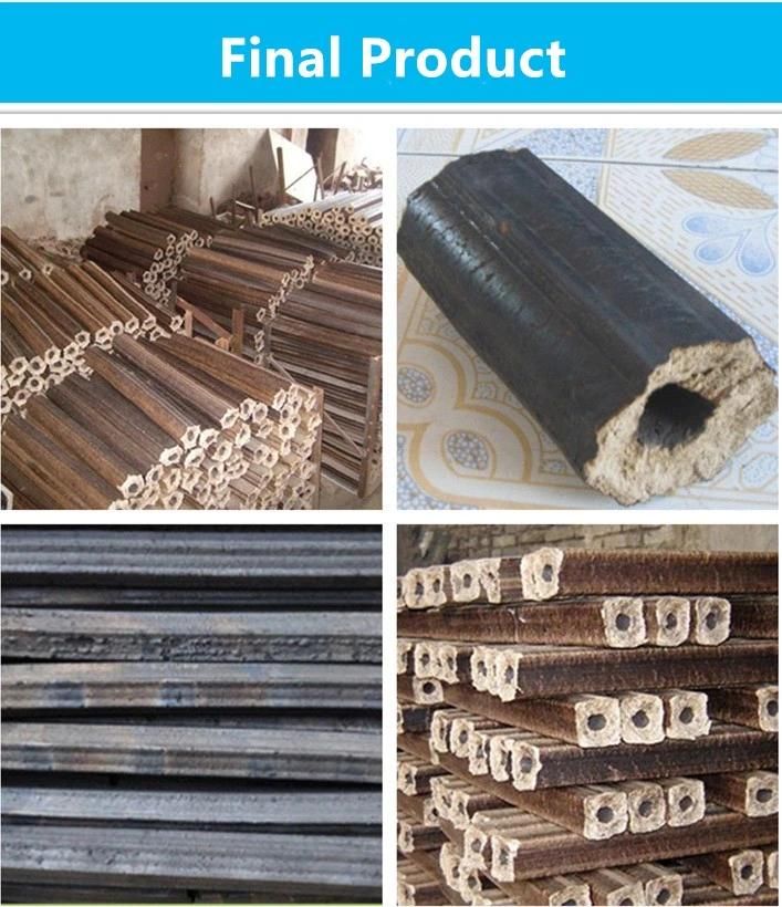 Coal BBQ Rod Maker Briquetting Press Charcoal Making Equipment with Wood Powder