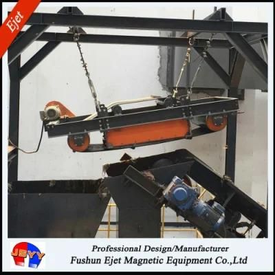 Self-Cleaning Industrial Plate Type Hanging Magnetic Separator for Iron and Ferrous Metal ...