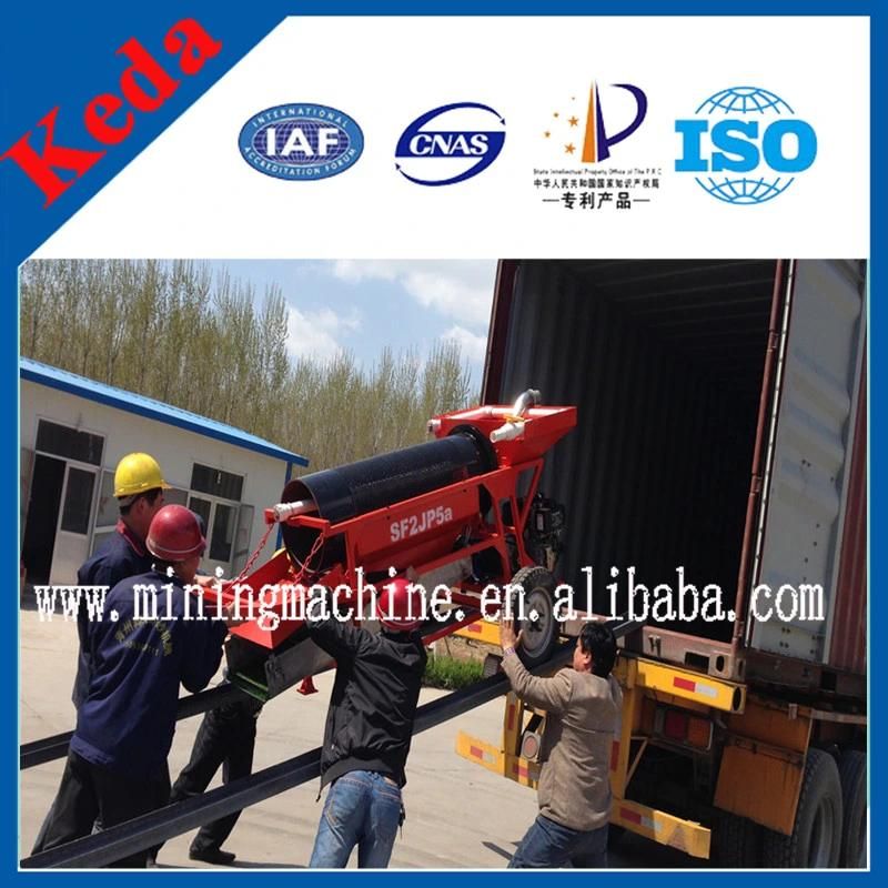 Keda Mini Mobile Gold Washing and Mining Trommel Screen Plant