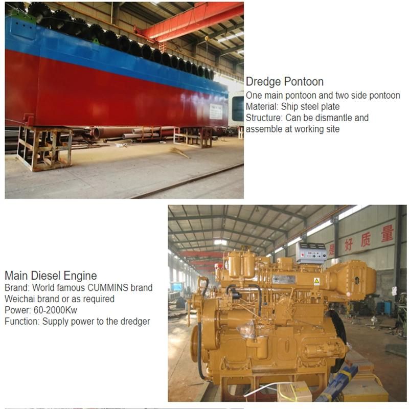 14 Inch Cutter Suction Sand Dredger for Sea Lake Reservoir