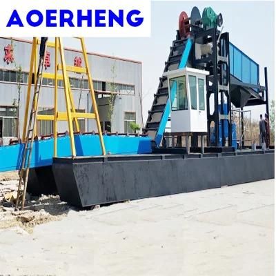 Chain Bucket Gold and Diamond Dredger with Jigging