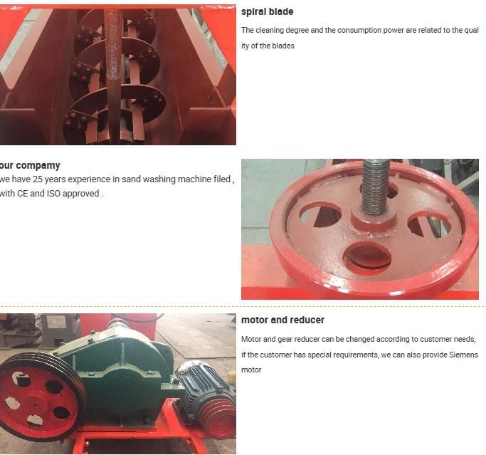 Spiral Screw Silica River Sand Washing Machine