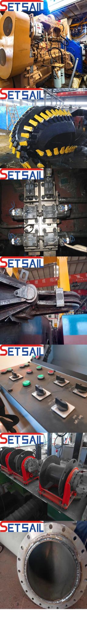 Electric Power Hydraulic Water Flow 3500 Cubic Meter 18 Inch Cutter Suction Dredger with Underwater Pump for River Sand /Lake Mud/ Construct Port / Reservoir