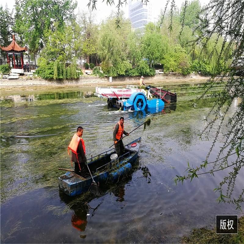 2022 Hot Sale Water Weed Cutting Harvester Machine Mowing Boat Water Hyacinth Harvester for Sale