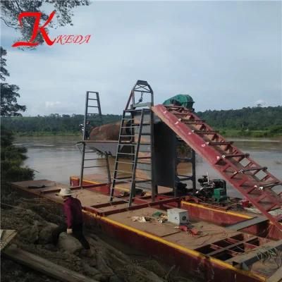 China Bucket Chain Diamond Dredger for River Diamond Dredging