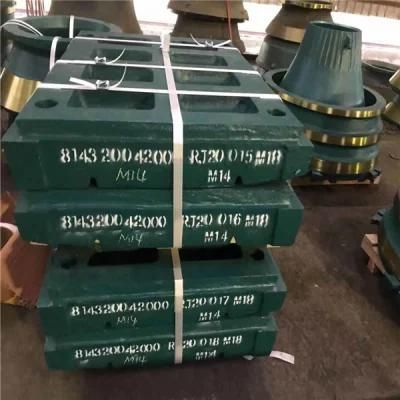 High Manganese Steel Nordberg Jaw Crusher Wear Spare Parts C63 Fixed Jaw Plate