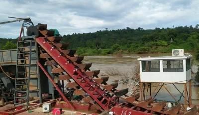 Keda Sand Suction Dredge Machine Gold Bucket Chain Dredger Dubai Gold Dredger Boat