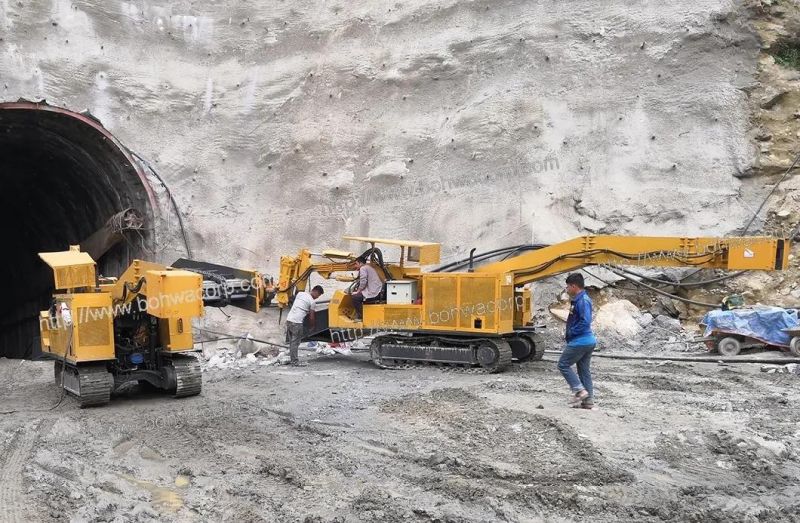 Big Crawler Muck Loader in Scrapper Conveyor Capacity 200m3/H