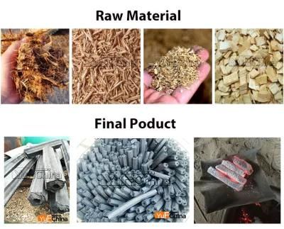 Rice Husk Charcoal Briquettes/Charcoal Extruder Briquette Machine