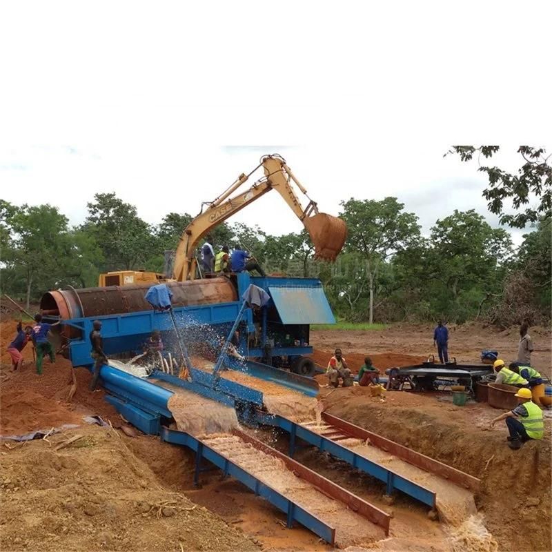Gold Mining Machine Alluvial Washing Equipment Waste Trommel Screen for Sale