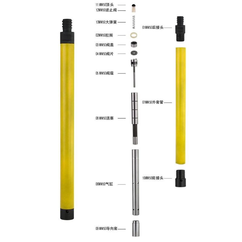 D Miningwell Hot Sale CIR50 Low Pressure for Water Well Mining DTH Hammer Bit with Ballistic Button