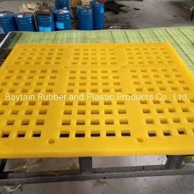 Vibrating Screen Polyurethane Sieve Plate Tensioned PU Screen Mesh PU Polyurethane Screen ...