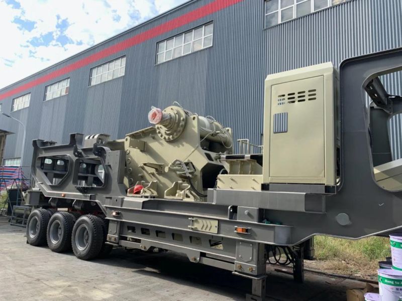 Trailer Mounted Portable Riverstone Crushing Plant 250tph/Mobile Riverstone Crushing Plant