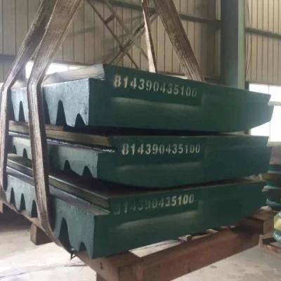 OEM Ore Crusher Replacement Parts Jaw Plate Tooth Plate C95 C96 C100