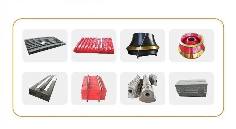 High Manganese Steel Wear Rock Crusher Parts Jaw Plate