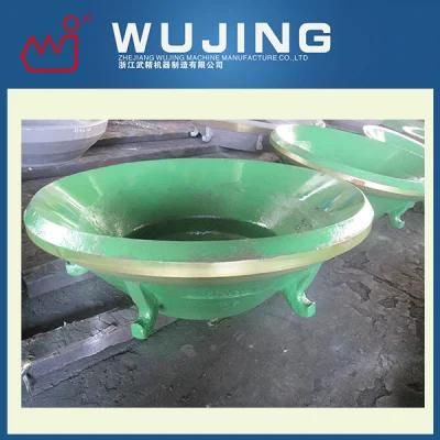 Cone Crusher Spare Parts High Manganese Steel Casting Concave Bowl Liner