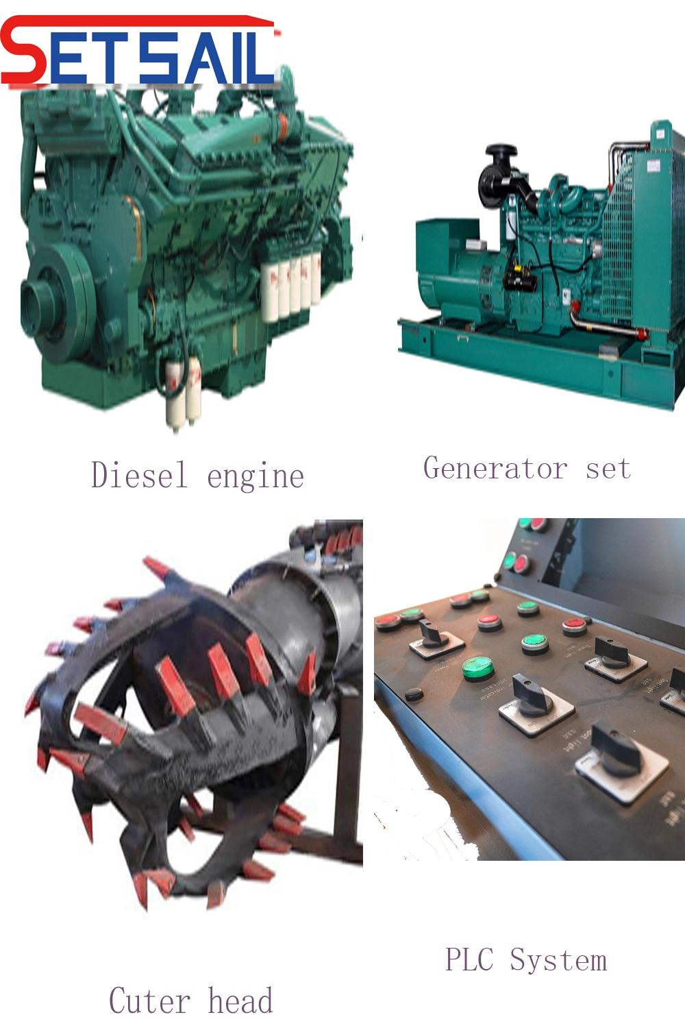 Customized 18inch Water Flow 3500m3 Cutter Head Dredger for Sand
