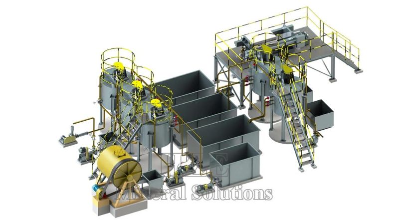 Small Scale Portable Modular Gold Pregnant Solution Recovery Plant