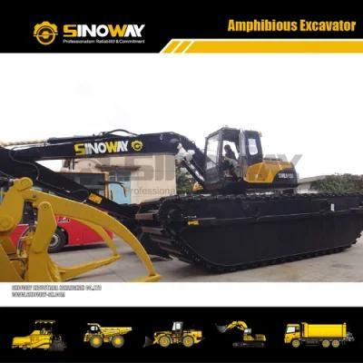 20 Ton Amphibious Excavator with Floating Pontoons