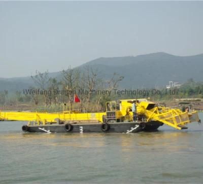 Big Size Water Weed Aquatic Weed Chpping Breaking Harvester Machine