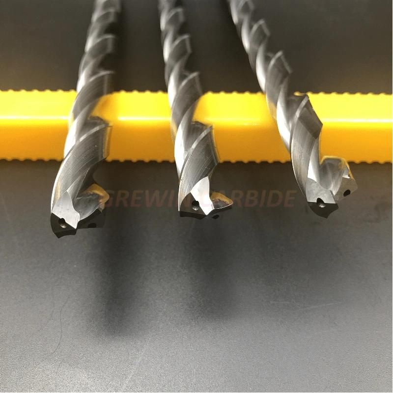Gw Carbide Drilling Tool-Tungsten Carbide Coolant Hole Drill Size 31/64"X6"X8" for Machining 12L14steel