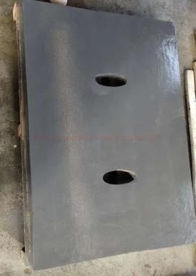 Mn18cr2 Jaw Crusher Spare Parts Toggle Plate Cheek Plate for Telsmith, Svedala, Terex, ...