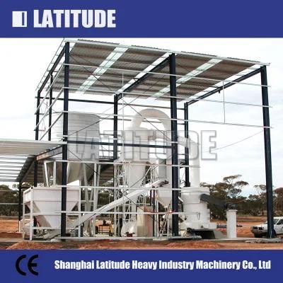 Gypsum Plaster Powder Production Line High Pressure Grinder Mill 80-325mesh