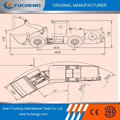 Brand new 0.6m3 Electric mining underground scraper with CE certificate