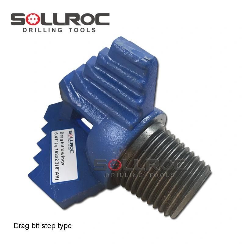 3"-12" Diameter Three Wing Step Drag Bits