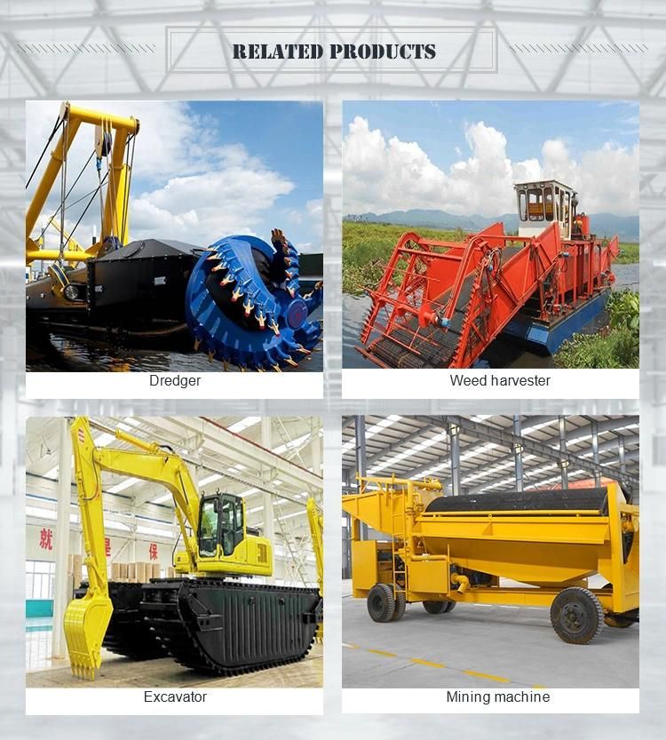 Cutter Suction Dredge Sand Multipurpose Excavator Backhoe Dredging machine Amphibious Multi Function Dredger