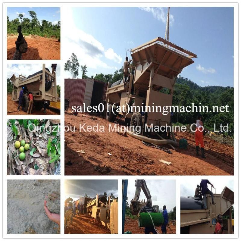 100mt/H Mineral Gold Trommel Wash Plant Gold Mining Equipment Gold Wash Trommel Screen for Sales