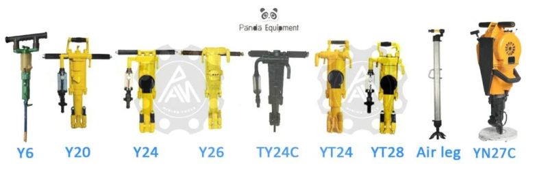 Yt24, Yt27, Yt28, Yt29A Pneumatic Air Leg Hand Held Rock Drill