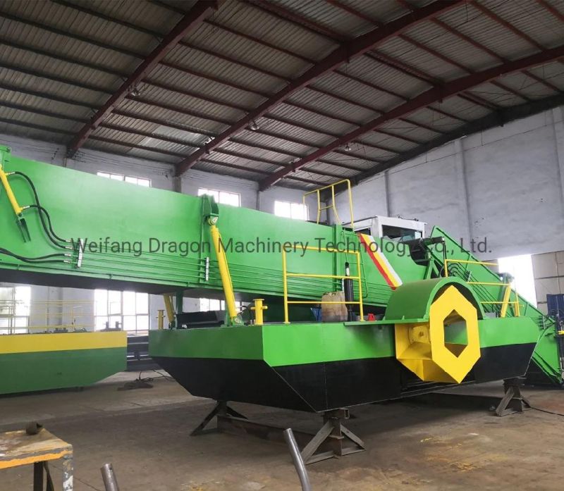 Mowing Vessel Water Hyacinth Collecting Boat / Ship / Vessel Garbage Salvage Aquatic Weed Harvester Machine