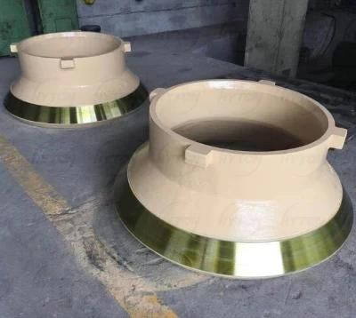 Hyton Manganese Casting Telsmith Cone Crusher Wear Parts Bowl Liners Mantle and Concave