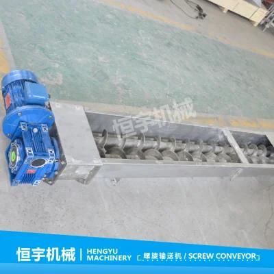 Stainless Steel Shaftless U Shape Screw Powder Conveyor