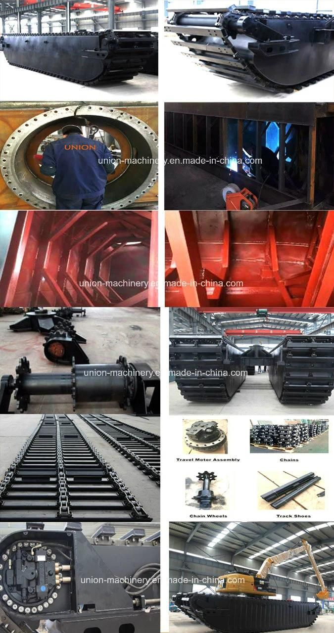 Komatus Amphibious Excavator Origianl Japan with Undercarriage Pontoon