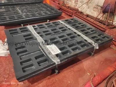 Chinese Foundry Manganese Steel Casting Jaw Crusher Jaw Plate