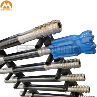Railway and Highway Tunneling Borehole Drilling Thread Drill Extension Rods (mm/MF)