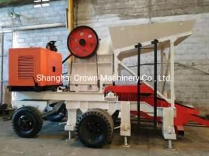 Mini Portable Diesel Engine Jaw Crusher